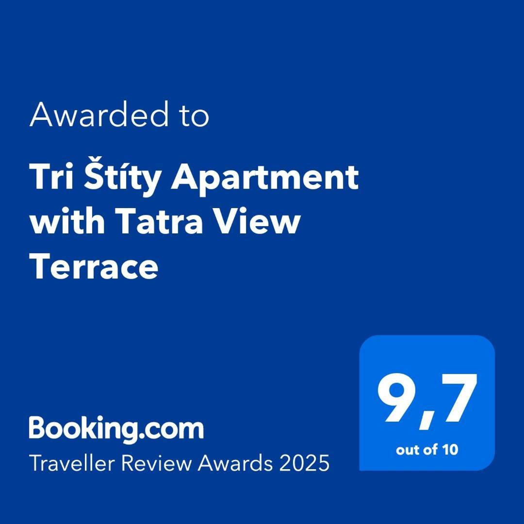 Tri Stity Apartment With Tatra View Terrace Велика Ломниця Екстер'єр фото